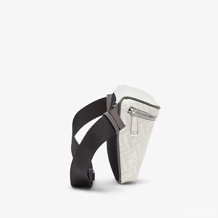 Affordable In Fabric FF Red Motif Bag Belt White Fendi 0803